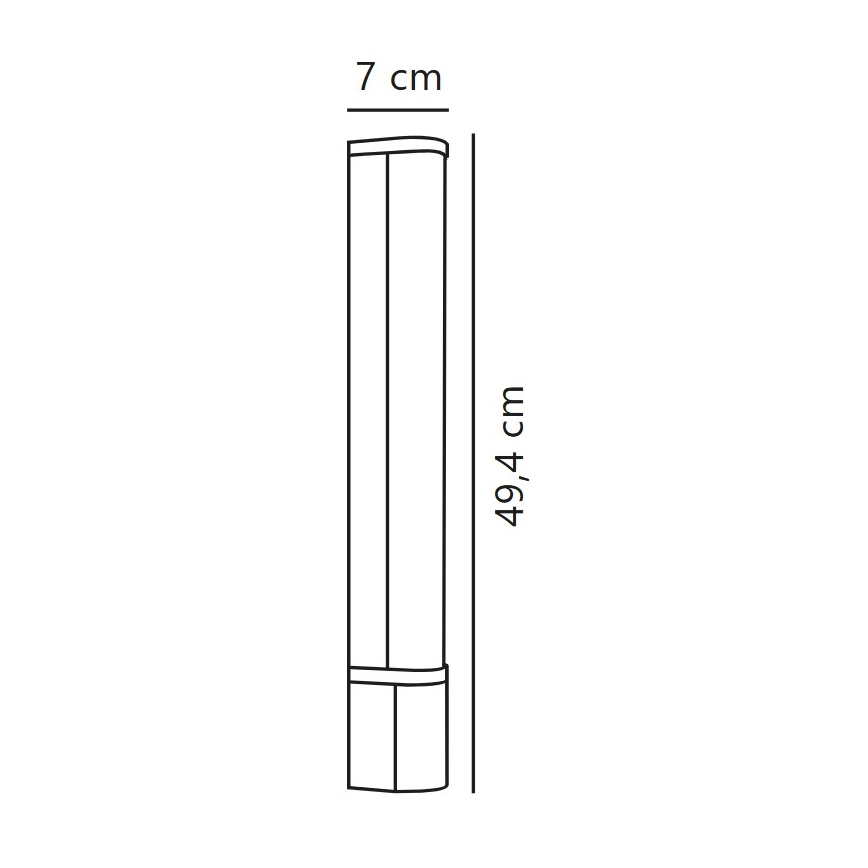 Nordlux - LED Φωτιστικό καθρέφτη μπάνιου MALAIKA LED/6W/230V 3000K IP44 μαύρο