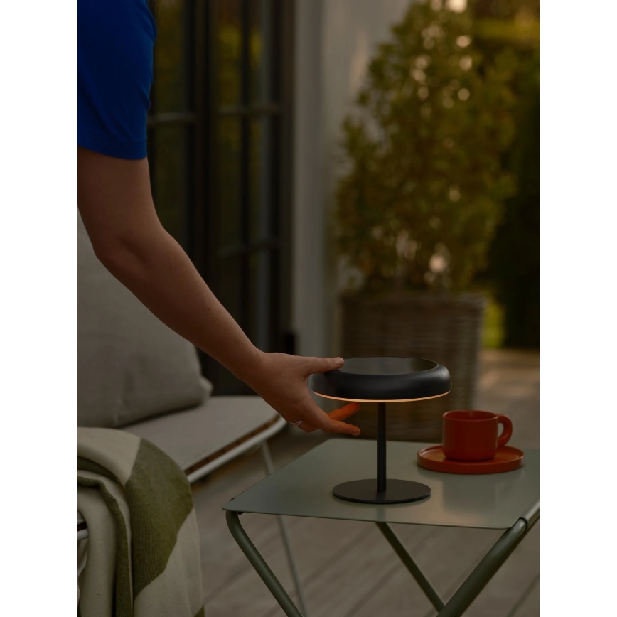 Nordlux - Ηλιακή λάμπα LED ELMER LED/2W/3,7V IP44 μαύρη