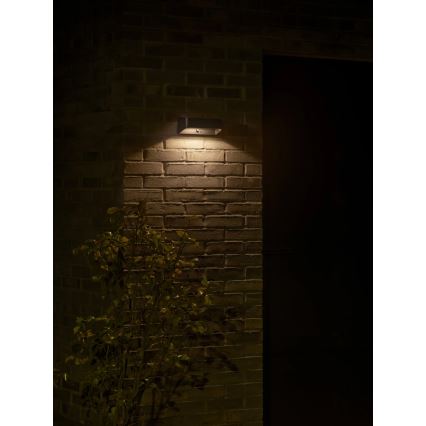 Nordlux - LED ηλιακό φωτιστικό με αισθητήρα MARCELLIO LED/5W/5V IP54 2200 mAh μαύρο