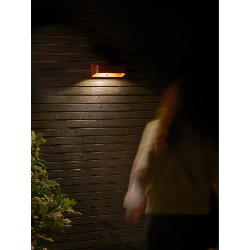 Nordlux - Ηλιακό φωτιστικό LED με αισθητήρα MARCELLIO LED/5W/5V IP54 2200 mAh καφέ