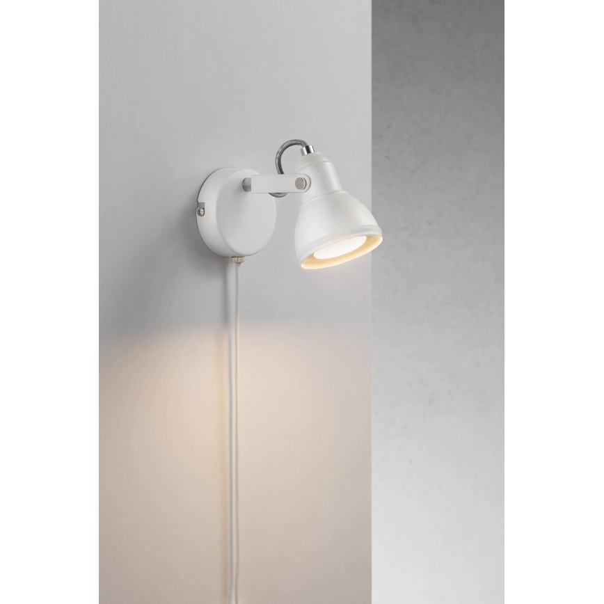 Nordlux - Σποτ τοίχου ASLAK 1xGU10/35W/230V λευκό