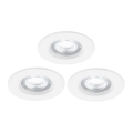Nordlux - ΣΕΤ 3x LED RGB Κρεμαστό φωτιστικό οροφής μπάνιου dimmimg DON SMART LED/4,7W/230V 2200-6500K IP65