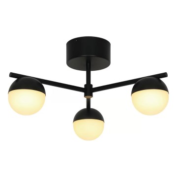 Nordlux - Πλαφονιέρα οροφής CONTINA 3xG9/5W/230V μαύρο
