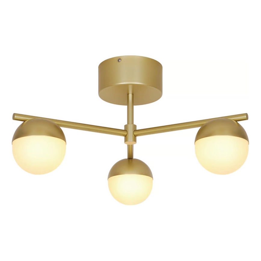 Nordlux - Πλαφονιέρα οροφής CONTINA 3xG9/5W/230V ορείχαλκος