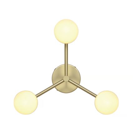 Nordlux - Πλαφονιέρα οροφής CONTINA 3xG9/5W/230V ορείχαλκος