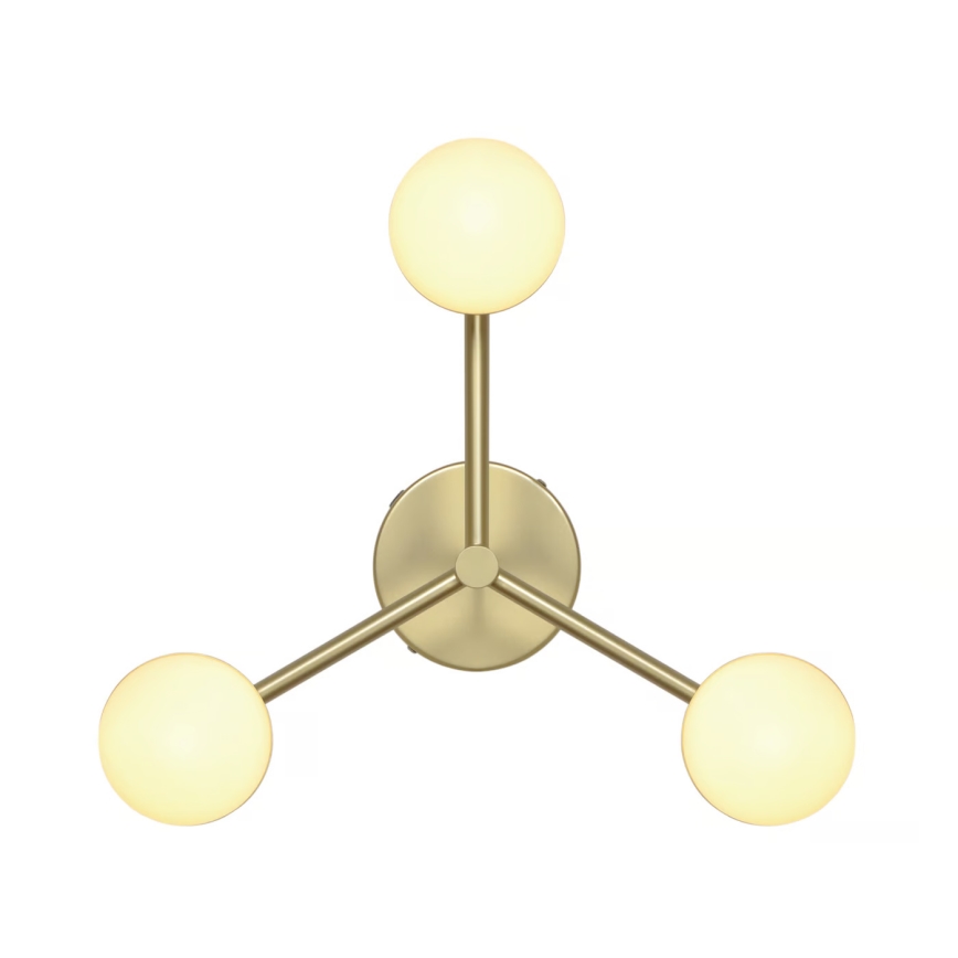 Nordlux - Πλαφονιέρα οροφής CONTINA 3xG9/5W/230V ορείχαλκος
