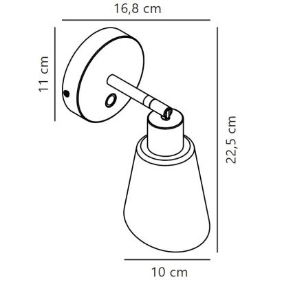 Nordlux - Προβολέας τοίχου MOLLI 1xE14/25W/230V