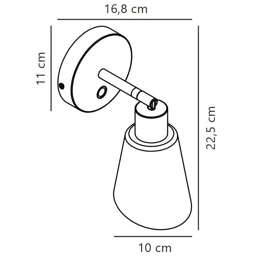 Nordlux - Προβολέας τοίχου MOLLI 1xE14/25W/230V