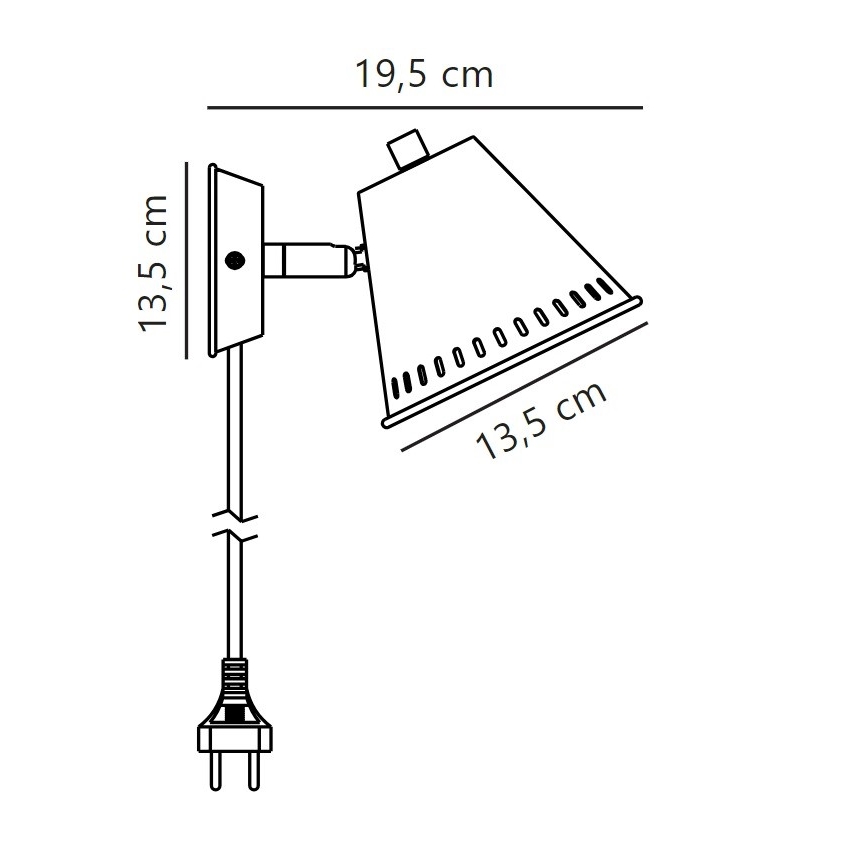 Nordlux - Προβολέας τοίχου PINE 1xGU10/15W/230V
