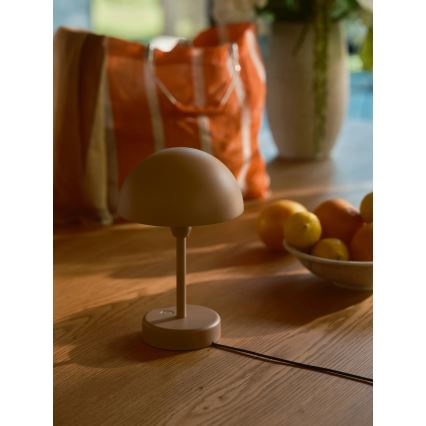 Nordlux - LED Ρυθμιζόμενη Επαναφορτιζόμενη Εξωτερική Επιτραπέζια Λάμπα ELLEN LED/2,8W/3,7V 2200 mAh IP44 καφέ