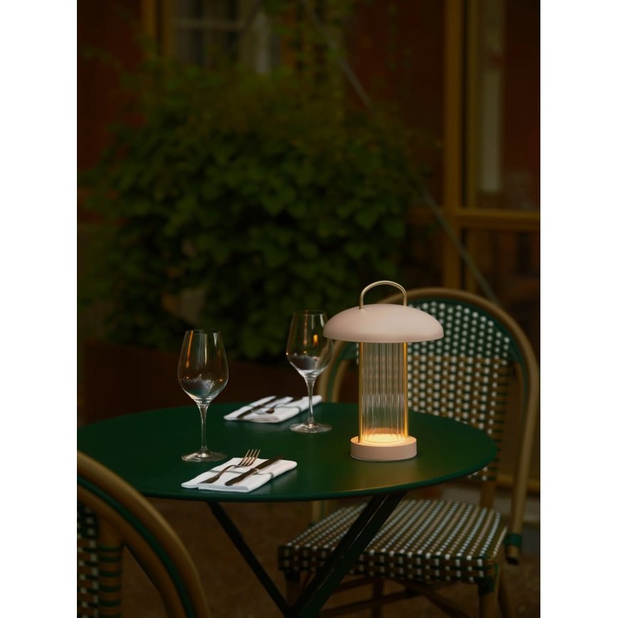 Nordlux - LED με ρυθμιζόμενη ένταση φωτός, επαναφορτιζόμενη επιτραπέζια λάμπα με έλεγχο αφής MIRANO LED/3W/3,7V ροζ