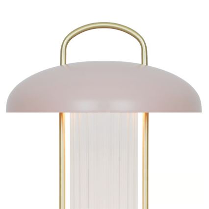 Nordlux - LED με ρυθμιζόμενη ένταση φωτός, επαναφορτιζόμενη επιτραπέζια λάμπα με έλεγχο αφής MIRANO LED/3W/3,7V ροζ