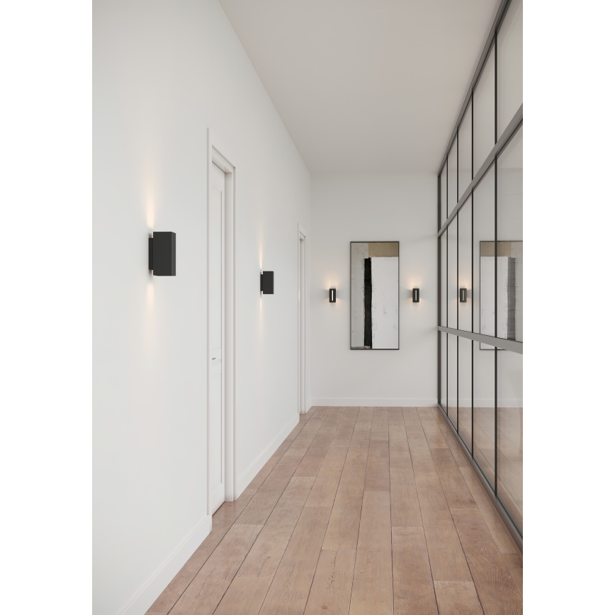 Nordlux - Ρυθμιζόμενο LED Επιτοίχιο Φωτιστικό CURTIZ 2xLED/4,5W/230V μαύρο