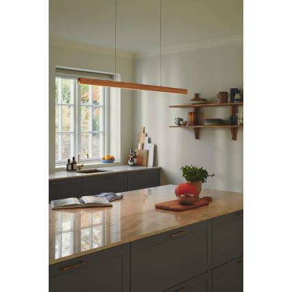 Nordlux - Ρυθμιζόμενο LED κρεμαστό φωτιστικό με καλώδιο ILGAS LED/47W/230V 3000K μπεζ/λευκό/χρώμα φράξου