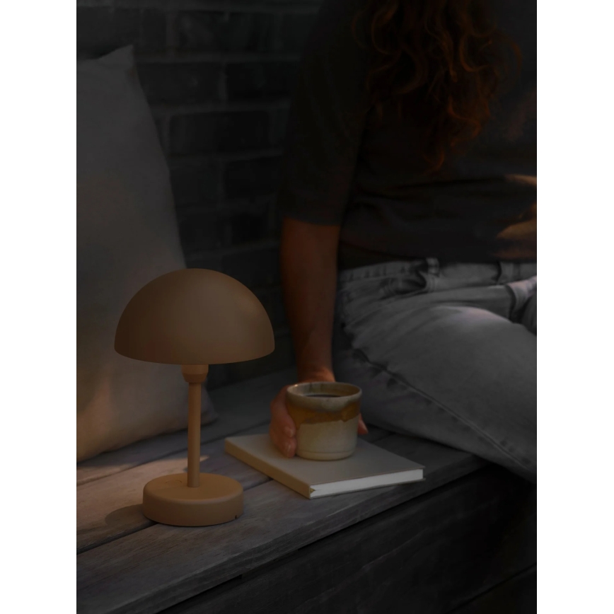 Nordlux - Ρυθμιζόμενη επαναφορτιζόμενη εξωτερική επιτραπέζια λάμπα ELLEN LED/2,8W/3,7V IP44 2200 mAh καφέ