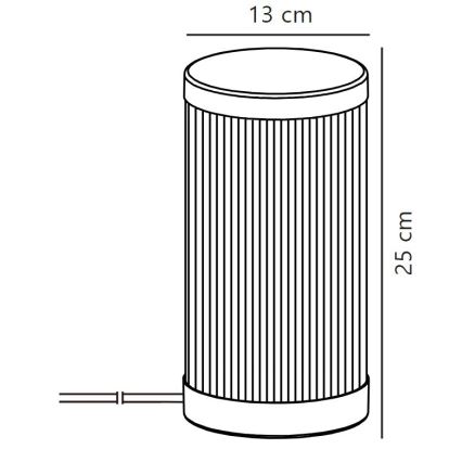 Nordlux - Επιτραπέζια λάμπα εξωτερικού χώρου COUPAR 1xE27/25W/230V IP54 μπεζ