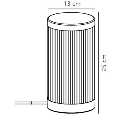 Nordlux - Επιτραπέζια λάμπα εξωτερικού χώρου COUPAR 1xE27/25W/230V μαύρο