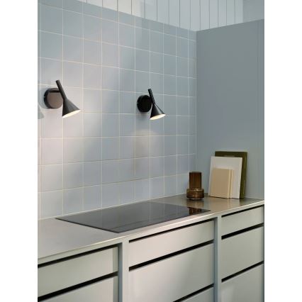 Nordlux - Επιτοίχιο φωτιστικό KELVIS 1xGU10/12W/230V μαύρο