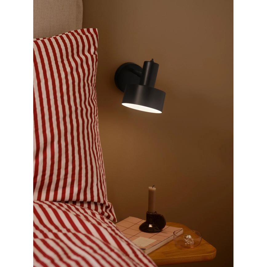 Nordlux - Επιτοίχιο φωτιστικό MATIS 1xE27/15W/230V μαύρο