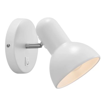 Nordlux - Επιτοίχιο φωτιστικό TEXAS 1xE27/60W/230V λευκό