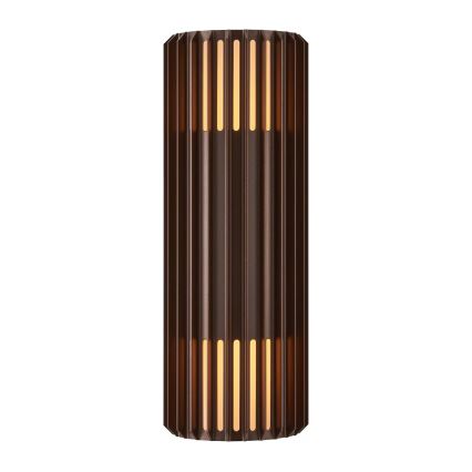 Nordlux - Επιτοίχιο φωτιστικό εξωτερικού χώρου ALUDRA 2xE27/15W/230V IP54 καφέ