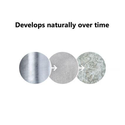 Nordlux - Επιτοίχιο φωτιστικό εξωτερικού χώρου BLOKHUS 1xE27/60W/230V IP54 ασημί