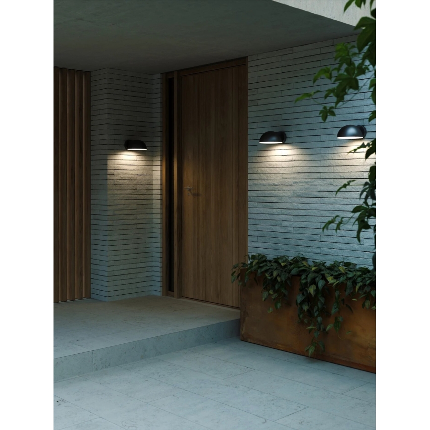 Nordlux - Επιτοίχιο φωτιστικό εξωτερικού χώρου CLARSO 1xE27/10W/230V IP44 μαύρο