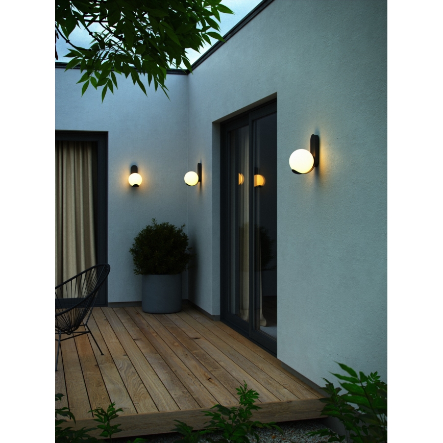 Nordlux - Επιτοίχιο φωτιστικό εξωτερικού χώρου DALIUS 1xE27/10W/230V IP44