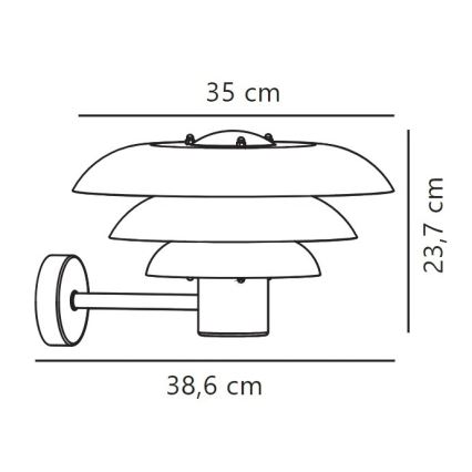 Nordlux - Επιτοίχιο φωτιστικό εξωτερικού χώρου KURNOS 1xE27/20W/230V IP54 μπεζ
