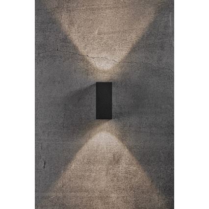 Nordlux - Επιτοίχιο φωτιστικό εξωτερικού χώρου LED ASBOL LED/13,3W/230V 3000K IP44 μαύρο