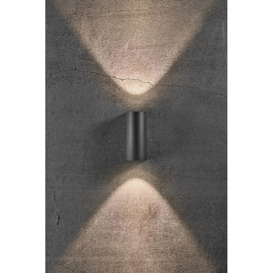 Nordlux - Επιτοίχιο φωτιστικό εξωτερικού χώρου LED ASBOL LED/13,3W/230V 3000K IP44 μαύρο