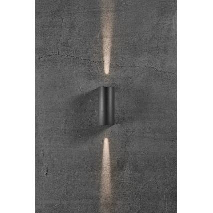 Nordlux - Επιτοίχιο φωτιστικό εξωτερικού χώρου LED ASBOL LED/13,3W/230V 3000K IP44 μαύρο