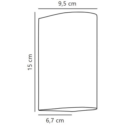 Nordlux - Επιτοίχιο φωτιστικό εξωτερικού χώρου LED ASBOL LED/13,3W/230V 3000K IP44 μαύρο