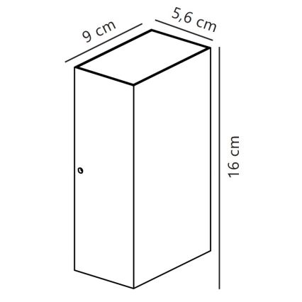 Nordlux - Επιτοίχιο φωτιστικό εξωτερικού χώρου LED ROLD LED/10,5W/230V 3000K IP54 κρεμ