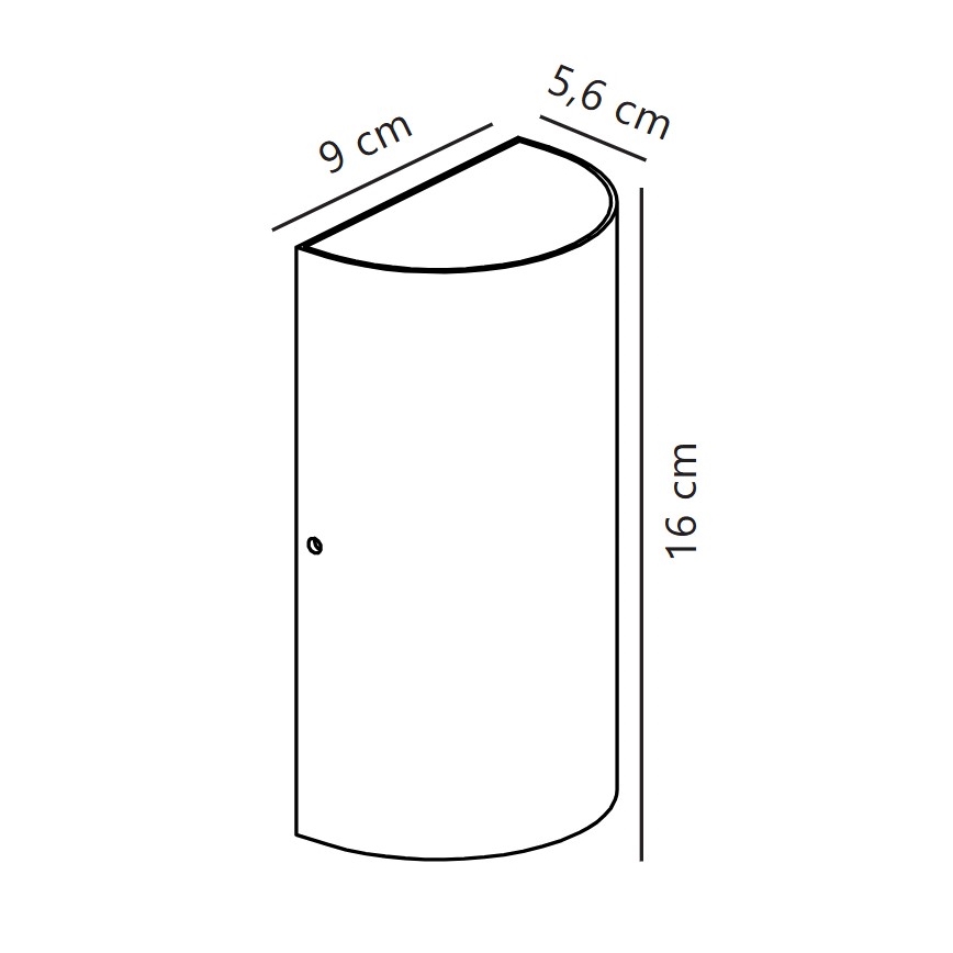Nordlux - Επιτοίχιο φωτιστικό εξωτερικού χώρου LED ROLD LED/10,5W/230V 3000K IP54 μαύρο