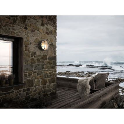 Nordlux - Επιτοίχιο φωτιστικό εξωτερικού χώρου POLPERRO 1xE27/12,5W/230V IP64 γκρίζο