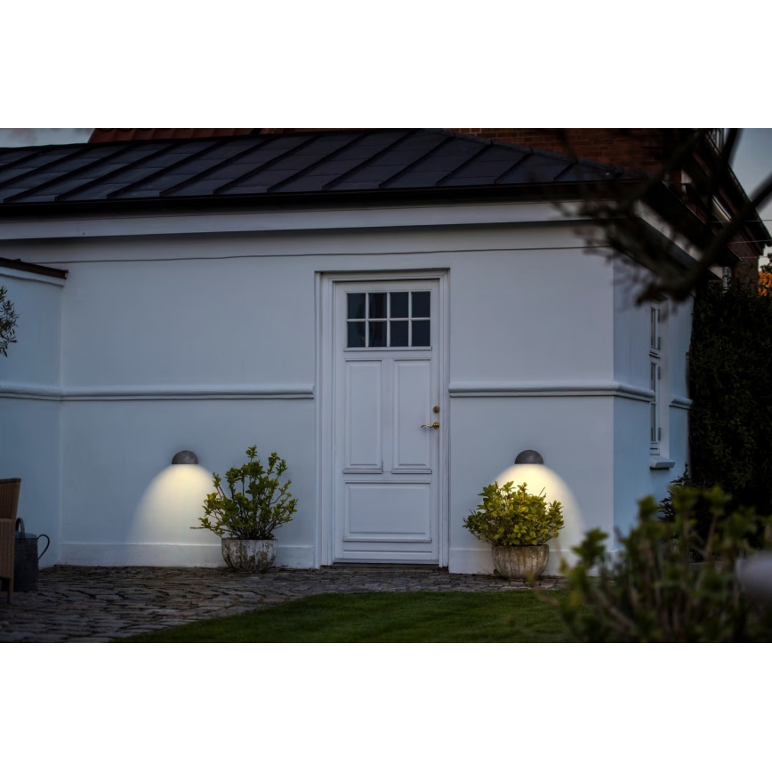 Nordlux - Επιτοίχιο φωτιστικό εξωτερικού χώρου SCORPIUS 1xE27/60W/230V IP33 ασημί