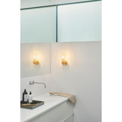 Nordlux - Επιτοίχιο φωτιστικό μπάνιου TUTAN 1xE14/25W/230V IP44 ορείχαλκος