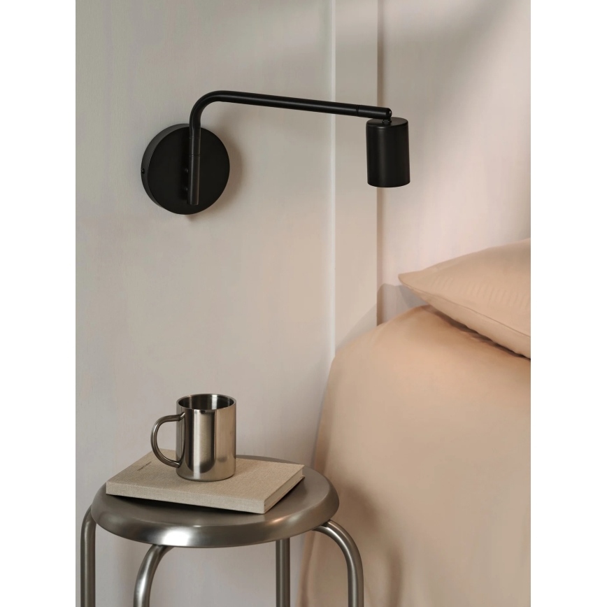 Nordlux - Επιτοίχιο σποτ φωτιστικό EXPLORE 1xGU10/5W/230V μαύρο