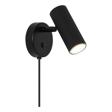 Nordlux - Επιτοίχιο σποτ φωτιστικό VICO 1xGU10/5W/230V μαύρο