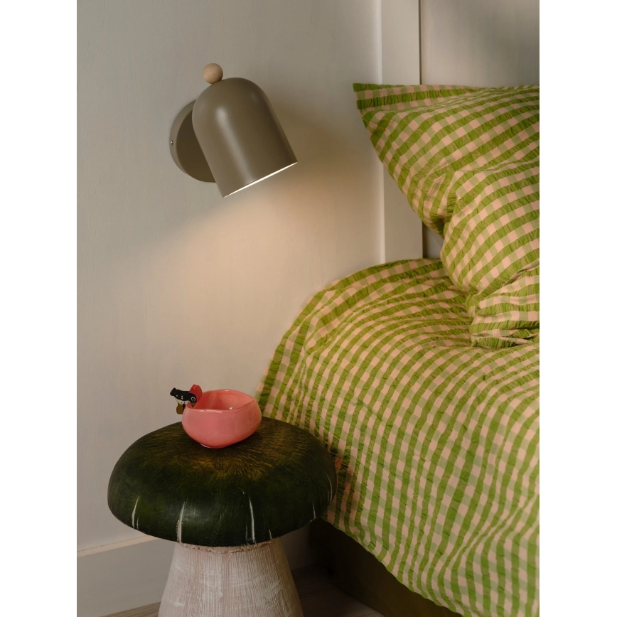 Nordlux - Επιτοίχιο σποτ GASTON 1xE27/15W/230V καφέ