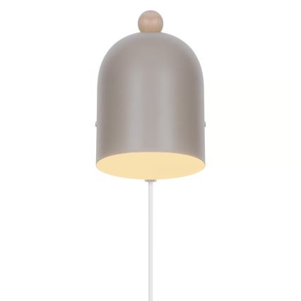 Nordlux - Επιτοίχιο σποτ GASTON 1xE27/15W/230V μπεζ