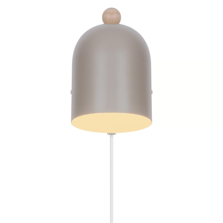 Nordlux - Επιτοίχιο σποτ GASTON 1xE27/15W/230V μπεζ