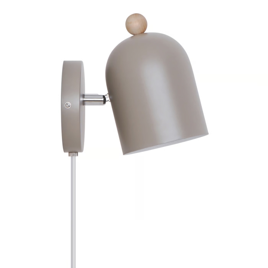 Nordlux - Επιτοίχιο σποτ GASTON 1xE27/15W/230V μπεζ
