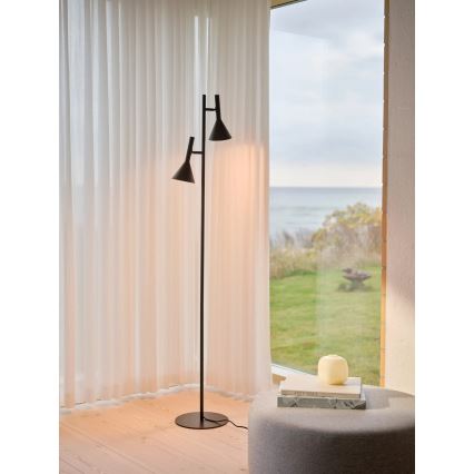 Nordlux - Επιδαπέδιο φωτιστικό KELVIS 2xGU10/12W/230V μαύρο