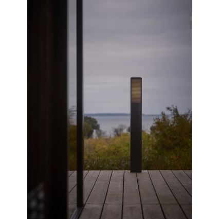 Nordlux - Εξωτερικό φωτιστικό SIDARA 1xE27/15W/230V IP44 95 cm μαύρο