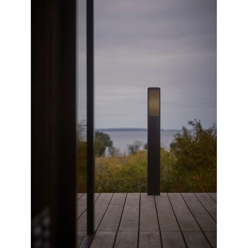 Nordlux - Εξωτερικό φωτιστικό SIDARA 1xE27/15W/230V IP44 95 cm μαύρο