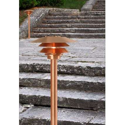 Nordlux - Εξωτερικό φωτιστικό VENO 1xE27/60W/230V IP54 χάλκινο