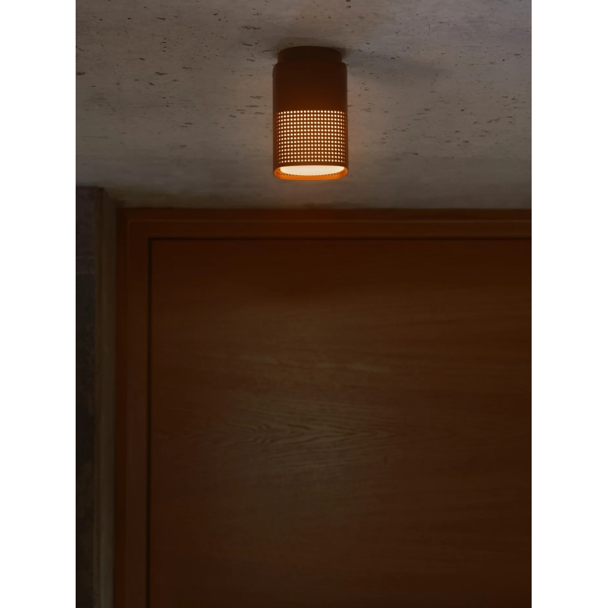 Nordlux - Εξωτερικό φωτιστικό οροφής SIDARA 1xE27/15W/230V IP54 καφέ