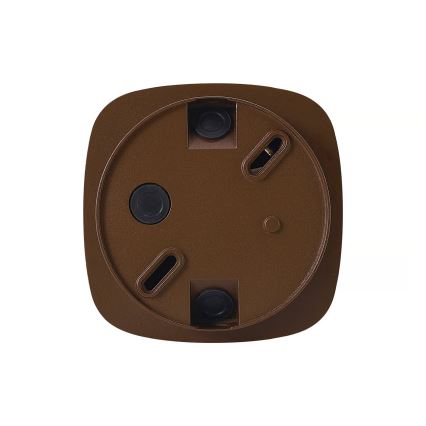 Nordlux - Εξωτερικό φωτιστικό οροφής SIDARA 1xE27/15W/230V IP54 καφέ